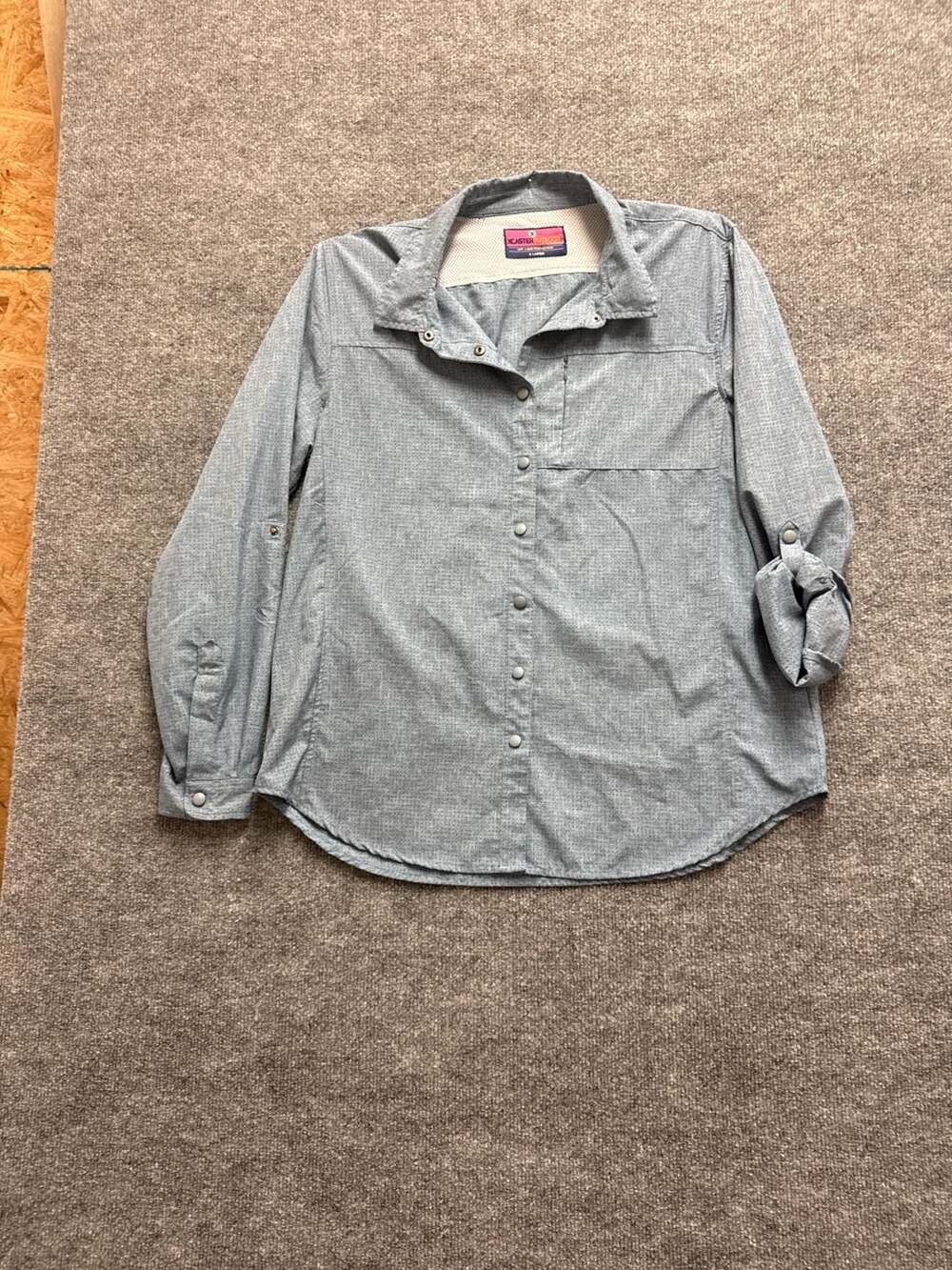 DULUTH~MINT!!~GRAY LIGHTWEIGHT ADJUSTABLE SLEEVES VENTILATED SHIRT JACKET SZ:1X